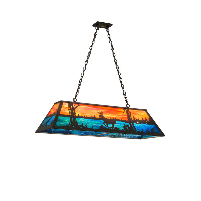 Meyda Tiffany 6Light Pool Table Lights Geometric Pendant Wayfair